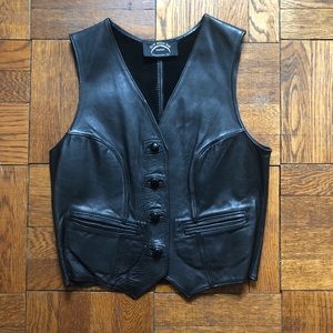 Vintage 80’s Women’s Genuine Leather Vest